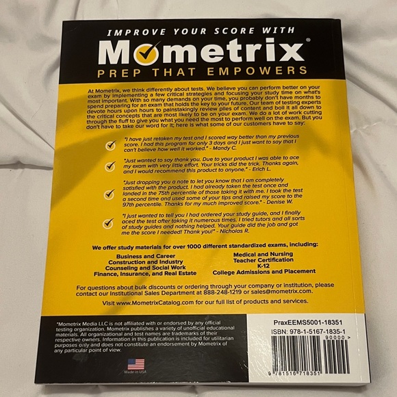 Mometrix Praxis Study Guide - Picture 2 of 5